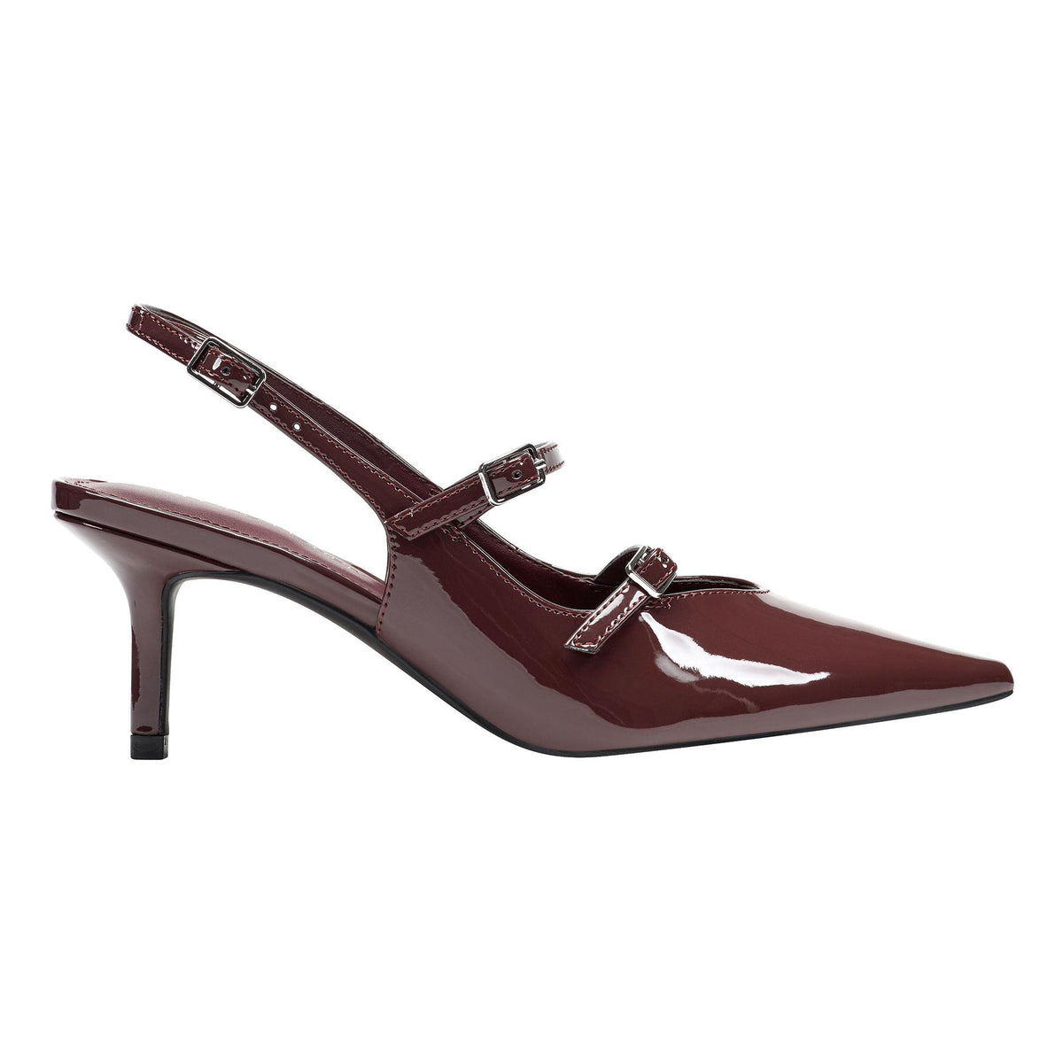 Marc Fisher ALORIEY DK WINE NEW PATENT PU