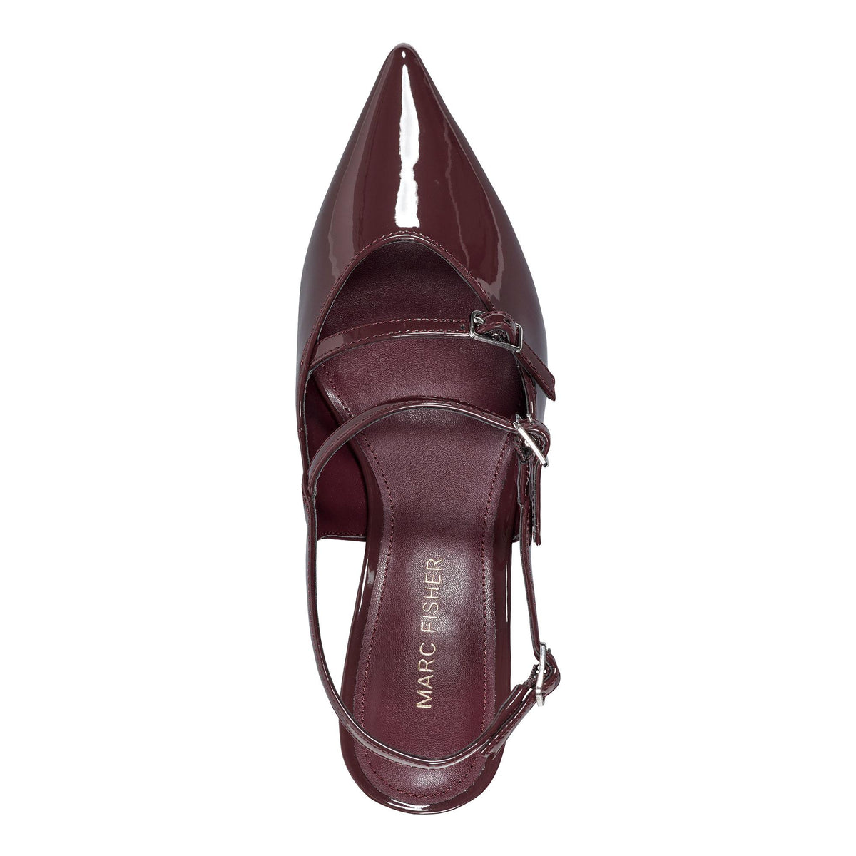 Marc Fisher ALORIEY DK WINE NEW PATENT PU