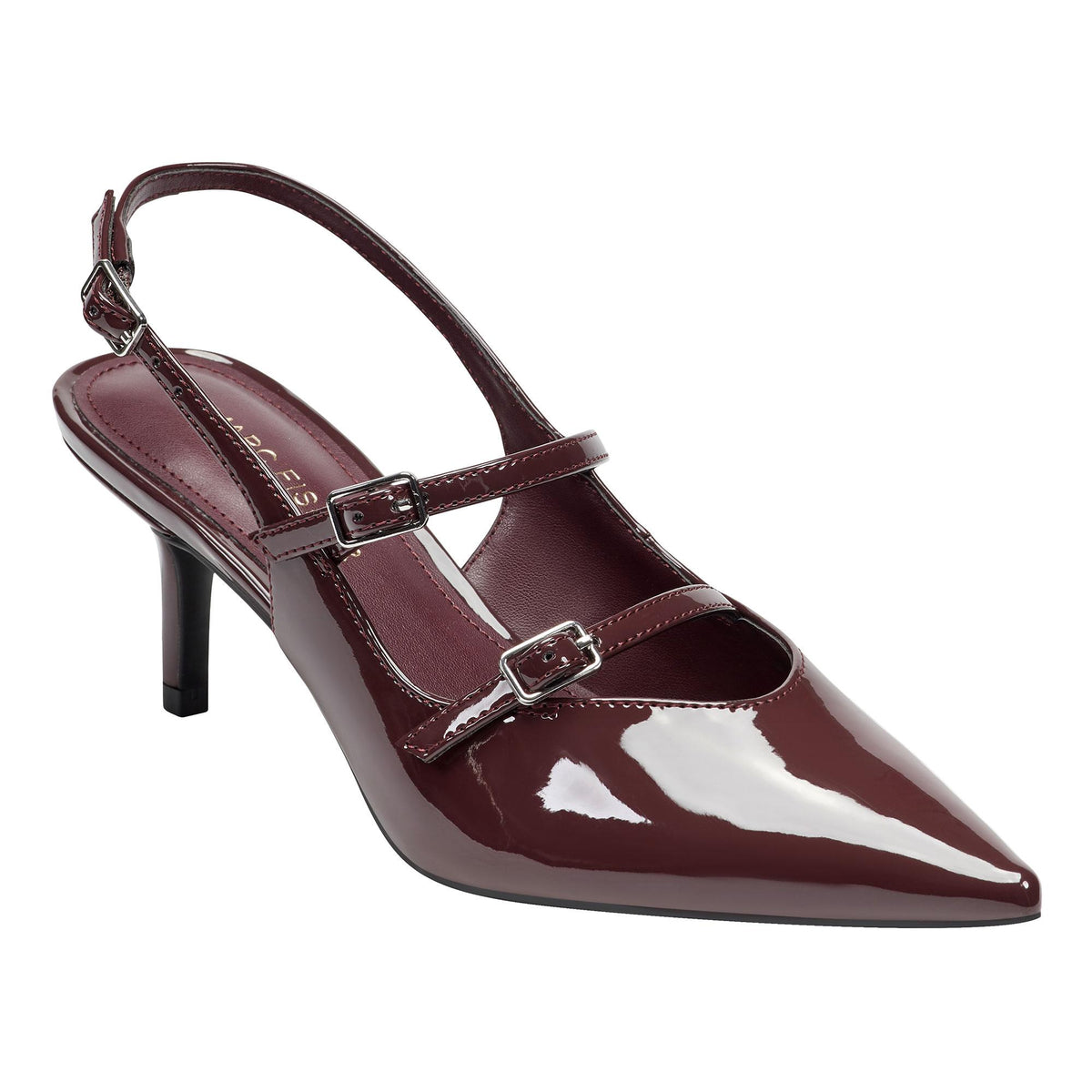Marc Fisher ALORIEY DK WINE NEW PATENT PU