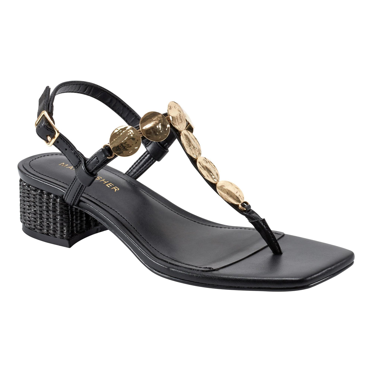 Marc Fisher CAYLIE BLACK/FEZ NAPPA PU