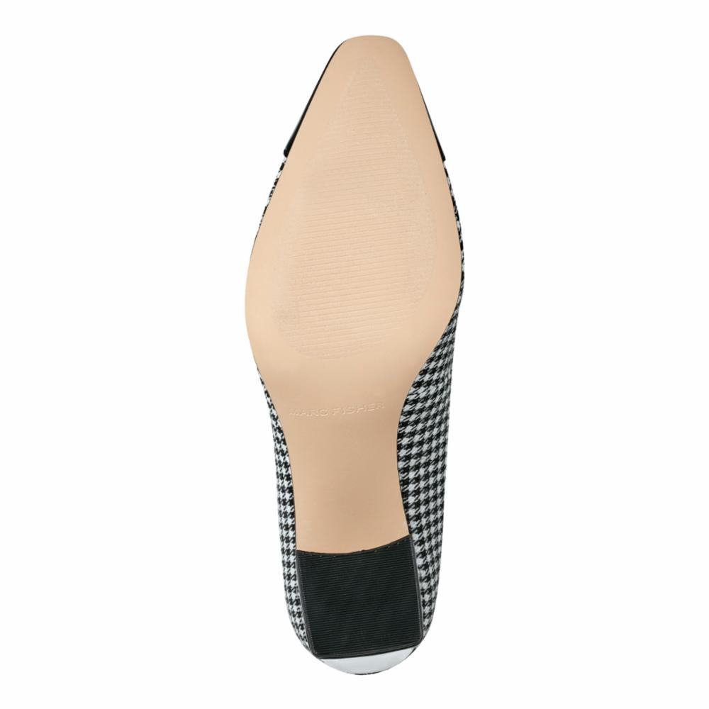 Marc Fisher KAPILA2 BLACK+WHITE/NERO-HOUNDSTOOTH Y