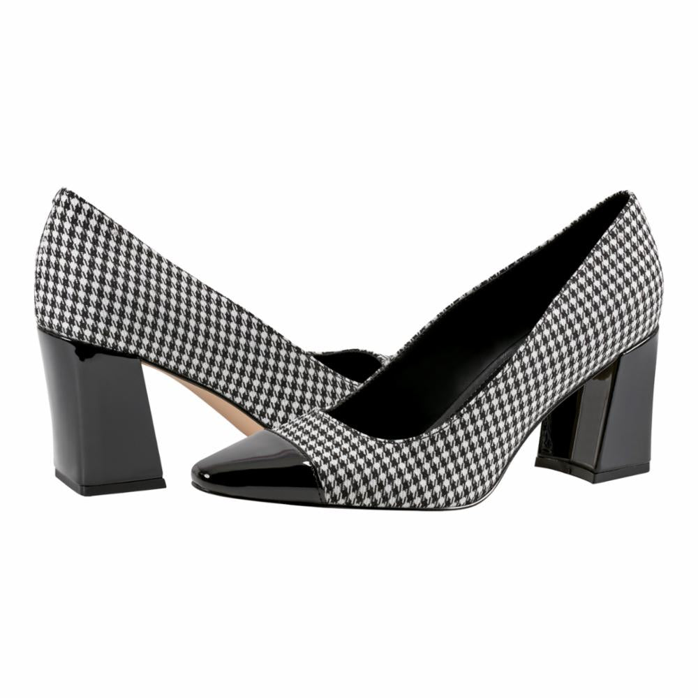 Marc Fisher KAPILA2 BLACK+WHITE/NERO-HOUNDSTOOTH Y