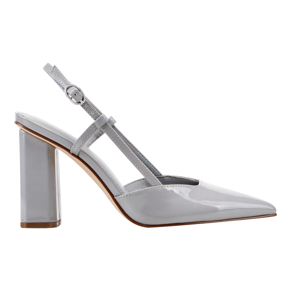 MARC FISHER DIAN LT GREY715/NEW PATENT PU