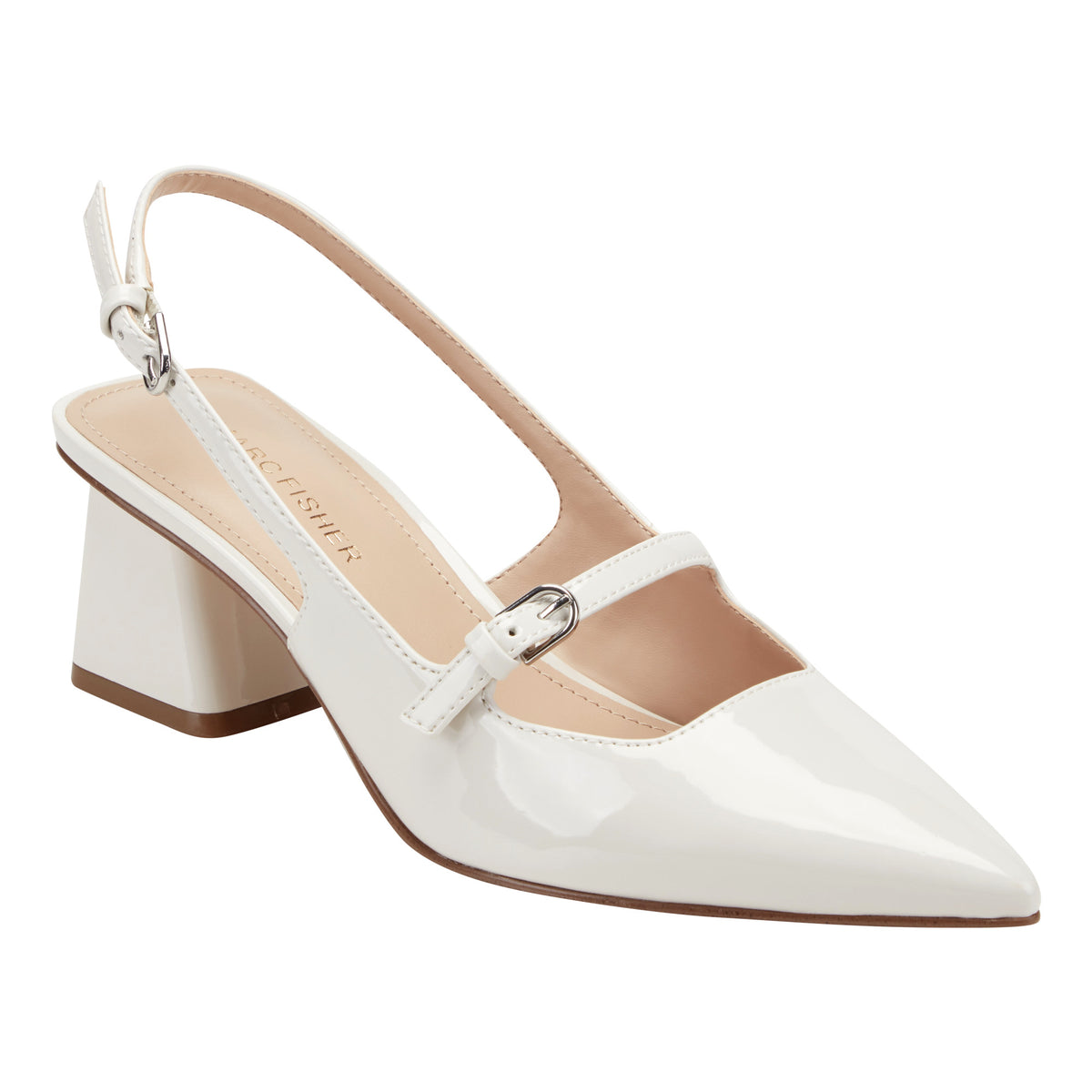 MARC FISHER LAKAYA NEW MILK64310/NEW PATENT PU