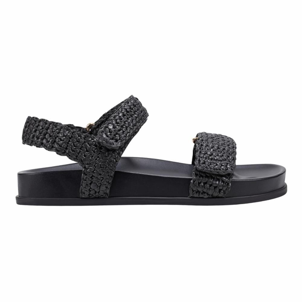 Marc Fisher LTD LENORE BLACK/PE WEAVED STRAP JH23-SNL